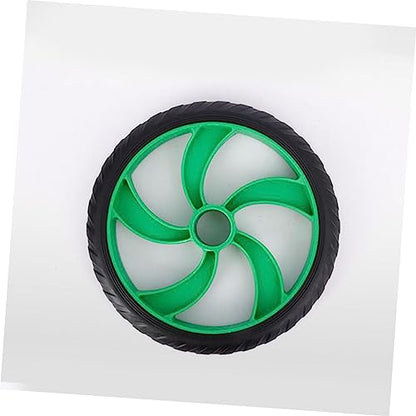 Dual Wheel Abdominal Roller with Knee Pad Device for Core Strength and Muscle Building Lightweight and Portable Green Ab Wheel for Home Workouts
