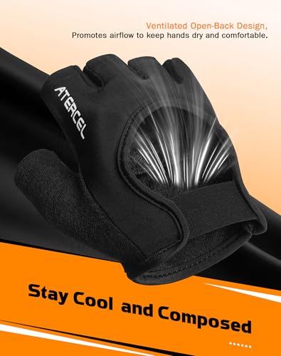 ATERCEL Breathable Workout Gloves, Antislip Weight Lifting Gym Gloves for Men Women, Superior Grip & Palm Protection for Weightlifting, Fitness, Exercise, Training - size: Small