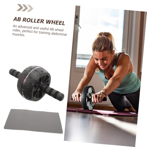 BESPORTBLE Fitness Equipment Ab Roller Wheel with Wide Stable Wheel and Ergonomic Handles for Multi-angle Core Exercise Material Suitable for Men Women Beginners and Experts at Home Gym