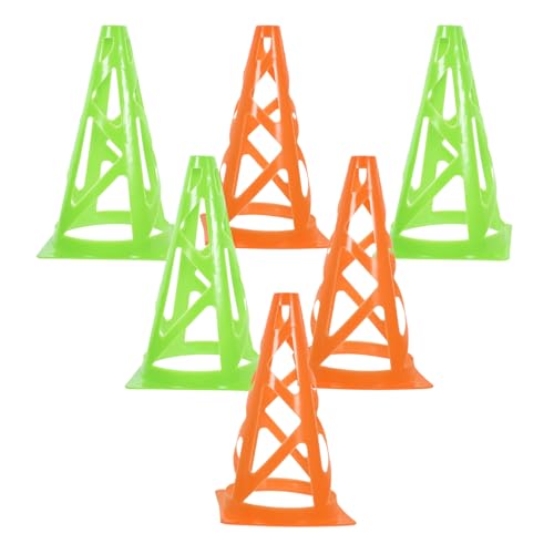 Milisten 6pcs Movement Cone Stackable Cones Compact Marker Cones Sports Training Cone Football Training Equipment - color: Picture 2