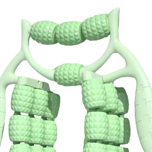 Leg Massage Roller with 24 Wheels for Muscle Relief and Recovery, Green
