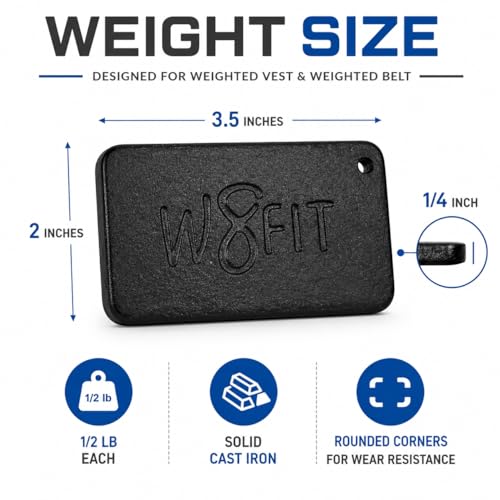 Adjustable Weighted Belt for Women & Men, Up to 20 LBS – Rucking Belt for Walking, Hiking & Strength Training - size: 8 LB Medium (32"-40")