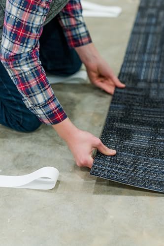 Double Sided Tape Heavy Duty Carpet Tape for Flexible and Vinyl Flooring, Carpet Tiles, Artificial Grass, Foam Gym Tiles, Rubber Interlocking Gym Tile Easy Installation Ultra Strong Grip