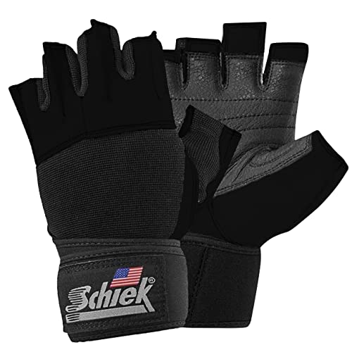 Schiek Sports 530 Platinum Lifting Gloves with Gel Pad - Amara Leather Weightlifting Gloves for Women and Men