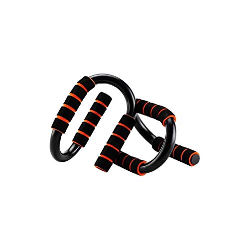 Metal Push Up Bracket-Push Bars - Strong Chrome Steel Pushup Stands with Comfortable Foam Grip, Sturdy and Less Wrist Strain