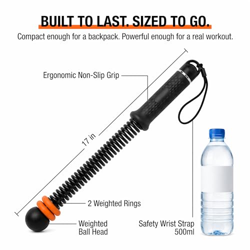 Ropeless Battle Ropes 2-Pack, Cordless Weighted Battle Rope with Adjustable Resistance, Portable Home Gym Workout Equipment for HIIT & Strength Training, Men & Women