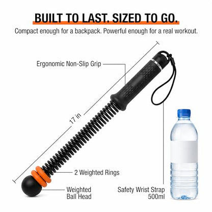 Ropeless Battle Ropes 2-Pack, Cordless Weighted Battle Rope with Adjustable Resistance, Portable Home Gym Workout Equipment for HIIT & Strength Training, Men & Women