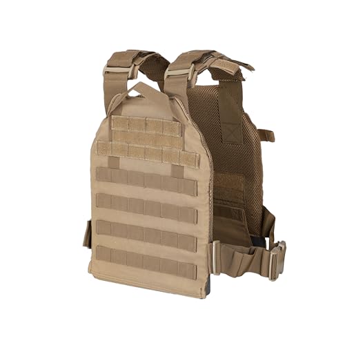 Greencity Weight Vest Adjustable Strength and Endurance Training, Tactical Vest Quick Release with Molle System, Fitness Workouts, Running