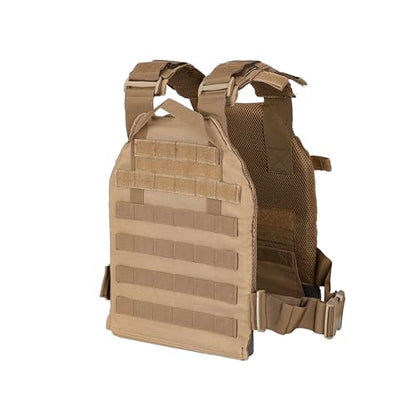 Greencity Weight Vest Adjustable Strength and Endurance Training, Tactical Vest Quick Release with Molle System, Fitness Workouts, Running