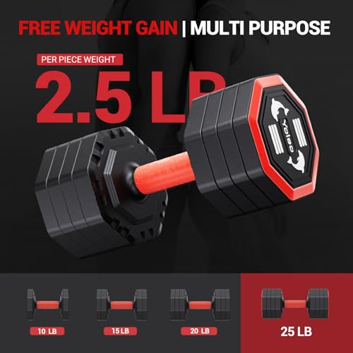 YOLEO Weight Bench Set with 1*Adjustable Dumbbell, Full Body Strength Kit