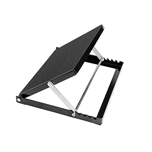 Professional Steel Calf Stretcher, Adjustable Ankle Incline Board and Stretch Board, Slant Board with Full Non-Slip Surface, 16" x 14", 4 Positions (500 LB Capacity)