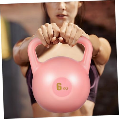 SUPVOX Water Filled Kettlebell Pink PE Weight for Strength Training and Gym Workouts Comfortable Grip Exercise Equipment for Men and Women Portable for Travel and Home Fitness