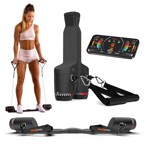 MAXPRO Fitness: Cable Home Gym | Smart Connect - color: Matte Black