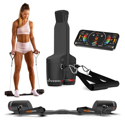 MAXPRO Fitness: Cable Home Gym | Smart Connect - color: Matte Black
