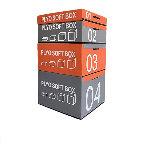 LICOME Jump Box Soft Foam Box Professional Physical Training Combination Box Used for Home Gym and Outdoor Exercise. Suitable for Agility Training and Speed Training - color: B