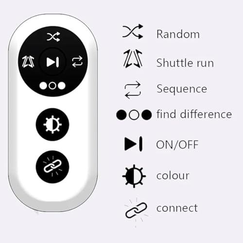 Intelligent reaction training light, Suitable for football, basketball, tennis, etc., tennis players to improve the reaction speed on the field, to help athletes quickly make the right reac(4pc）