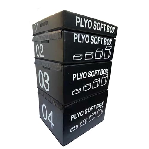 LICOME Jump Box Soft Foam Box Professional Physical Training Combination Box Used for Home Gym and Outdoor Exercise. Suitable for Agility Training and Speed Training - color: D