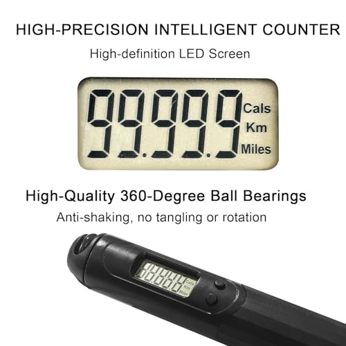 Jump Rope with Counter, 2 in 1 Weighted Cordless & Corded，Smart LCD Display Tracks Calories, Time & Jumps，Adjustable Length with Steel Ball Bearings for Home Gym, Fat Burning, Boxing, HIIT，For Men & Women