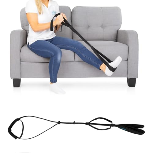 Vive Leg Lifter Strap - Leg Raise Stretch Strap w/Loop for Physical