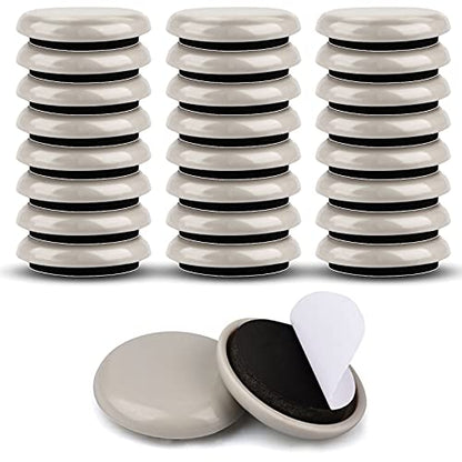 1-1/4" Furniture Sliders for Carpet & Hardwood Floors, 24PCS Furniture Pads for Quickly and Easily Move Any Item and Protect The Floor