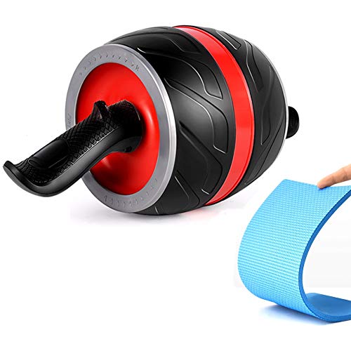 AGYH Automatic Rebound, Protect The Safety of Beginners, Shape Back, Abdomen, Hips, Arm Muscles, Mute Home/Gym Abdominal Wheel (Color : Red) - color: Red