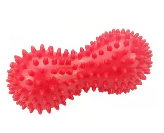 Soft Prick Massage Peanut Balls, Pressure Reflexology, Peanut Massager, Myofascial Relief for Foot Fasciitis - 1 Pack (Red)