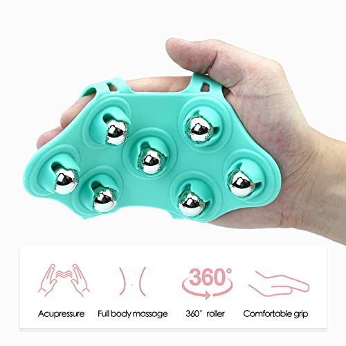 Massage Ball, Roller, Hand Held Massager, Therapy Ball, Back Massager, Trigger Point Ball, Foot Massage Ball, Green - color: Green