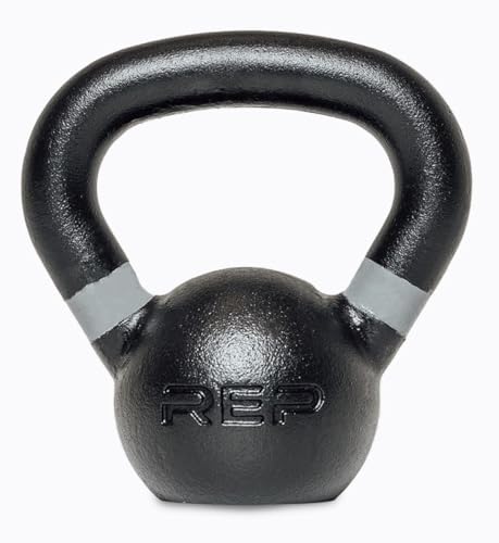 REP Fitness Kettlebell Set and Singles, 4kg to 24kg, 9lb to 53lb Weight Range, Cast Iron, Strength Exercise Training, Home Gym, Power Workout Equipment, Free Weights, Dumbbell Alternative - style: 6 kg