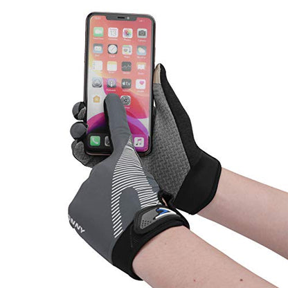 Summer Cooling Cycling Gloves Full Finger Touch Screen for Women Men Breathable Non-slip Motorcycle Mountain Bike Riding Gloves Road Bicycle BMX Lifting Fitness Climbing Workout Exercise Golf Gloves