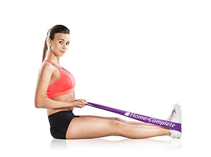 Resistance Bands for Working Out - Workout Band Loop - Exercise Bands with 4 Levels for Toning, Stretching or Physical Therapy by Home-Complete