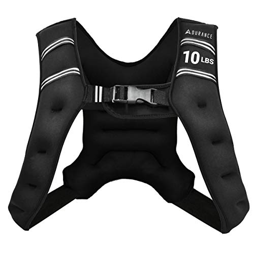 Adurance Weighted Vest Workout Equipment, 6lbs 10lbs 14lbs 18lbs Body Weight Vest for Men, Women, Kids