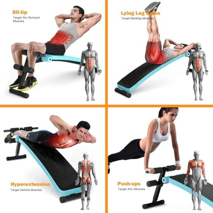 Sit up Bench Adjustable - color: Blue