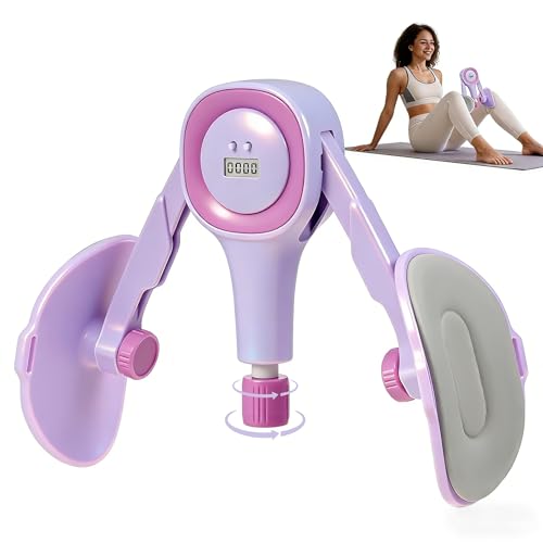 Thigh Trainer for Women, 15-60LB Adjustable Resistance Inner Thigh Exerciser for Pelvic Floor Strengthening, Kegel Equipment with Data Tracking, Home Gym Fitness for Postpartum Recovery & Shaping1