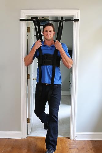 Sit and Decompress Back Stretcher 3 Minutes A Day Lumbar Traction Spinal Decompression - Inversion Table Alternative (Xlarge No Bar)