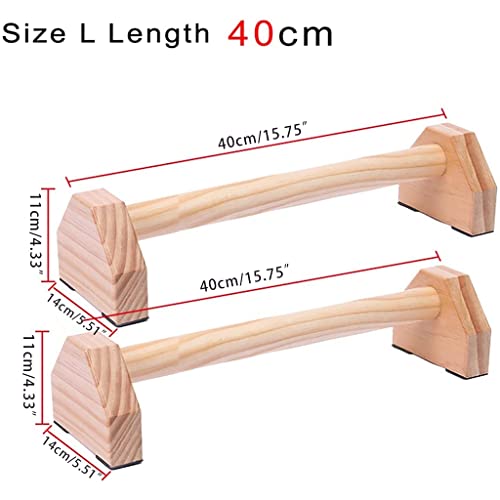 Up, Thick Wooden Grip, Slip-Resistant Push Handles Perfect for Floor, Strength Training Equipment At Home Push Handles Stands for Floor Women Men Exercise Fitness Wooden