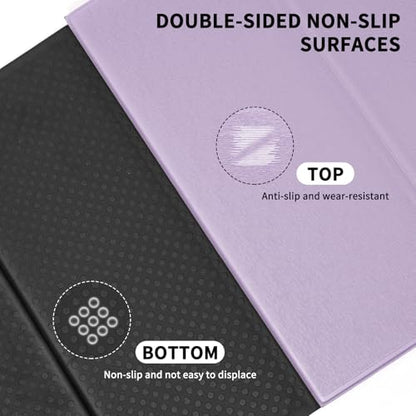Foldable Extra Large Yoga Mat 74"×31.5", 8mm Double-Sided Non Slip Lightweight Fitness Mat for Adults & Kids, Portable for Home Studio & Travel