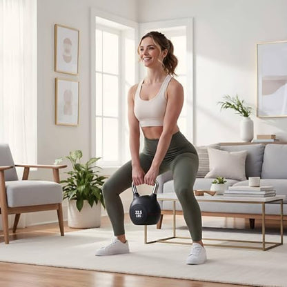 LIFERUN Adjustable Kettlebell Set with 7 Weight Levels, Choose 22.5 lb or 44 lb, Quick-Change Weight Dial & Safety Lock, Space-Saving Design, Full-Body Workout & Cross-Training