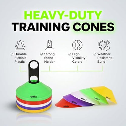 Disc Cones Set |Space Marker| - Soccer Cones for Training, Football, Kids, Sports, Field Cone MarkersPro Disc Cones Set |Space Marker| - footbal field cone marker