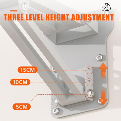 Wall Mounted Chin Up Bar Multifunctional Pull Up Bar Dip Bar Station for Home Gym Workout, Power Tower Training Equipment Fitness Dip Stand 1300Lbs Capacity