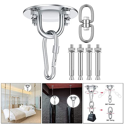 Heavy Duty Hammock Hanging Plates Staple Hook,Ceiling Wall Mount Anchor Hooks Hanger for Swing Chair Suspension