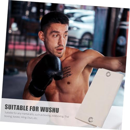 KOMBIUDA 1Pc Hanging Boxing Training Bag Empty Sandbag for Wall Mounted Fitness Canvas Material with Buckle Versatile for Kickboxing Karate Boxing Portable for Home Gym