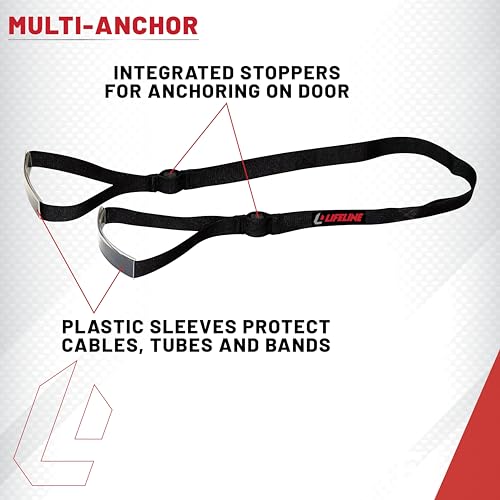 Lifeline Fitness Multi-Anchor – Versatile Resistance Band Anchor for Doors, Poles, Beams, and Outdoor Workouts