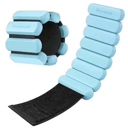 Wrist Ankle Weights for Women Men Workouts, 2lbs per Pair - color: Blue