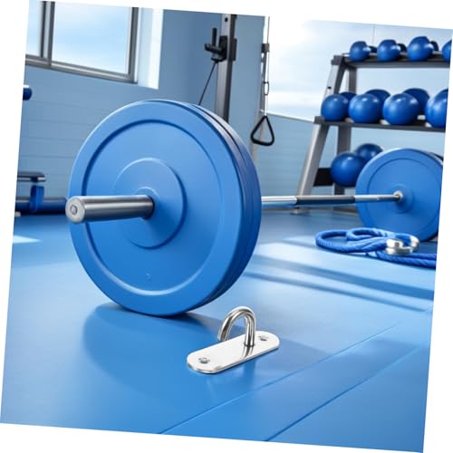 Mikikit 4pcs Wall Mount Resistance Band Anchors with Stainless Steel Hooks for Home Gym, Heavy Duty and Flexible Mounting Option, for Exercise Straps, Yoga, and Body Weight Workouts