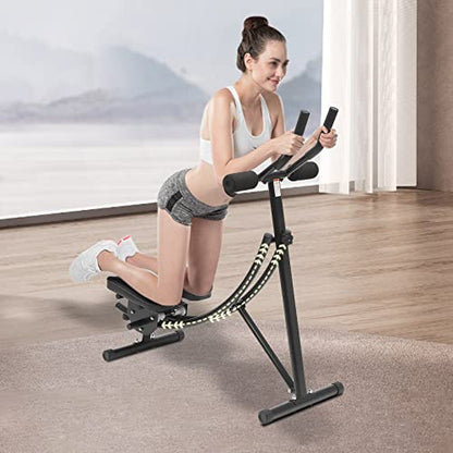 Ab Machine-Waist Cruncher-Core Toner, Ab Trainer Machine Shaper With Led Monitor,Abdominal Exercise Machine For Home,Full Body Workout/Three Level Adjustment,For Home Gym,Men&Women.