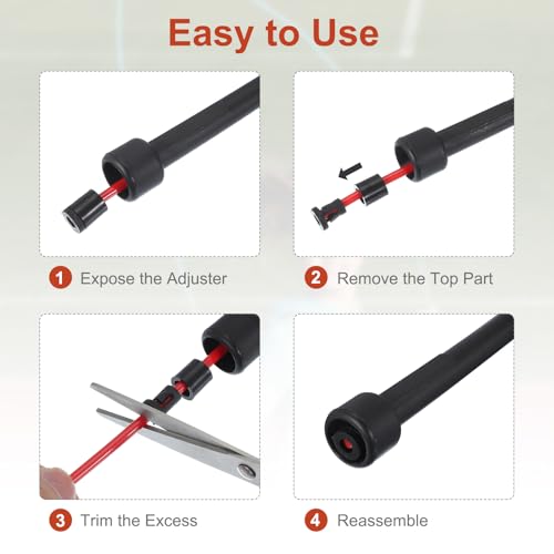 PATIKIL Jump Rope PVC, Adjustable Speed Skipping Rope Tangle-Free Exercise Equipment for Workout Women Men Outdoor Training Home Fitness