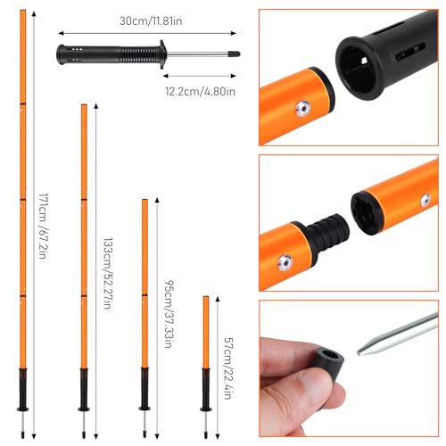 Soccer Training Equipment,Agility Speed Training Set, 20ft Agility Ladder - color: Orange