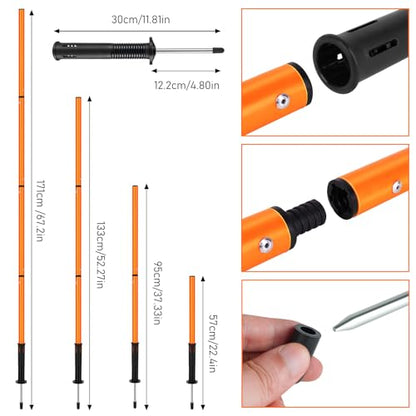 Soccer Training Equipment,Agility Speed Training Set, 20ft Agility Ladder - color: Orange