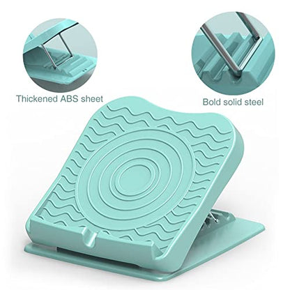 Folding Stretch Board Muscle Leg Calf Stretch Board Home Stand-up Slimming Stretch Yoga Fitness Sports Auxiliaryboard (Color : Green)