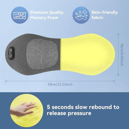 3 in 1 Lower Back Massager - Electric Lumbar with Heat, Vibration Massager, Airbag Traction,Lumbar Support Pillow for Lower Back Pain Relief,Deep Tissue Relaxation FSA Eligible/HSA Eligible